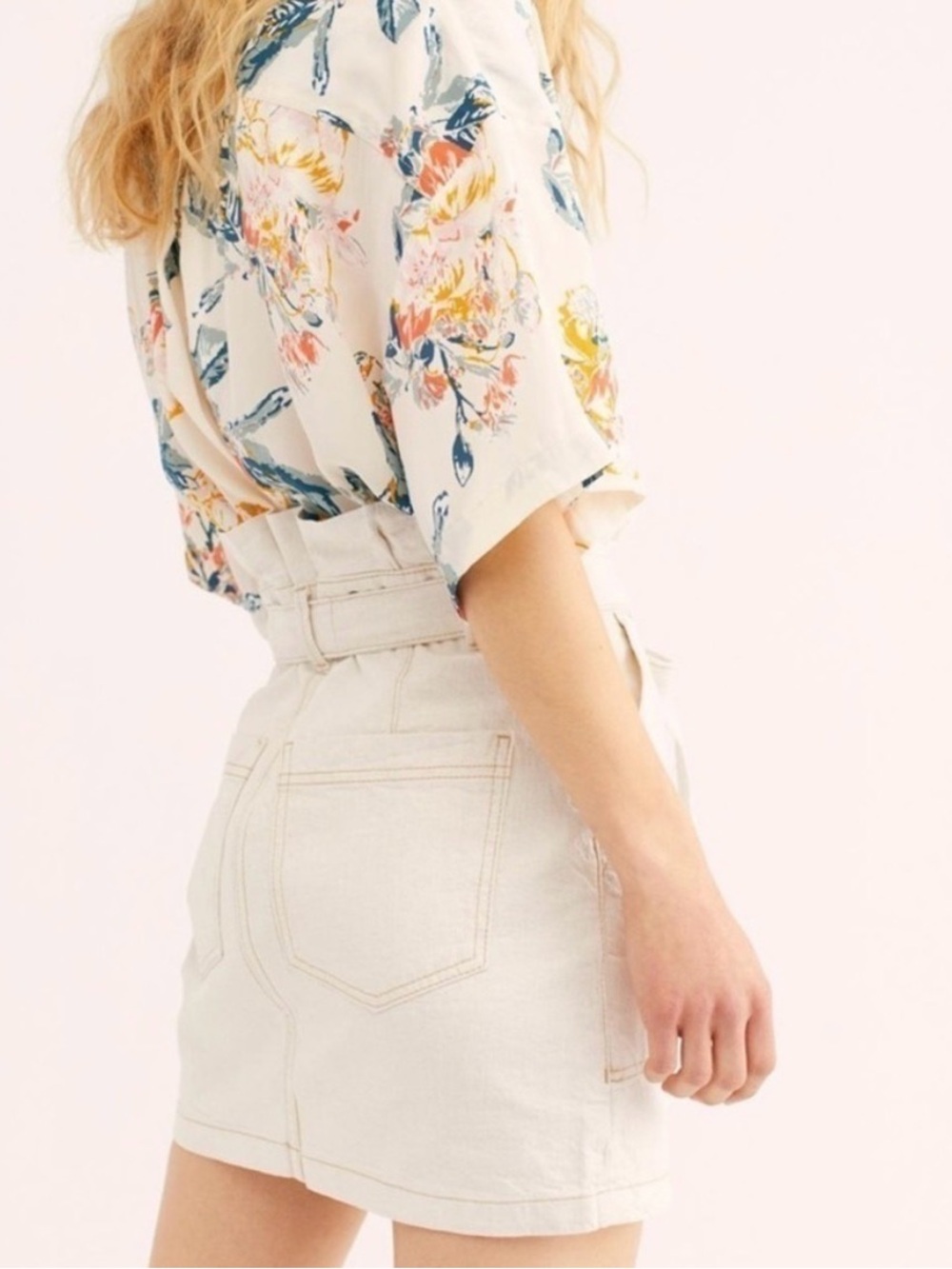 Free People PaperBag Oatmeal skirt